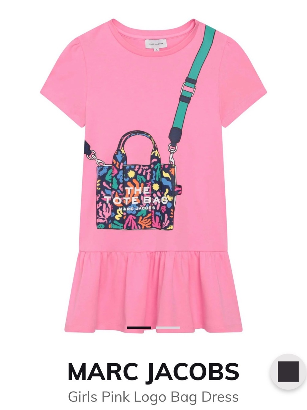 Marc Jacobs Girls Pink Logo Bag Dress